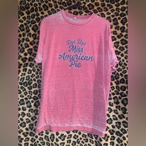 Bye bye miss American pie vintage looking tshirt super cute
